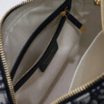 Christian Dior Medium D-Vibe Bowling Bag Dark Blue